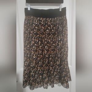 Chic Floral A-Line Skirt